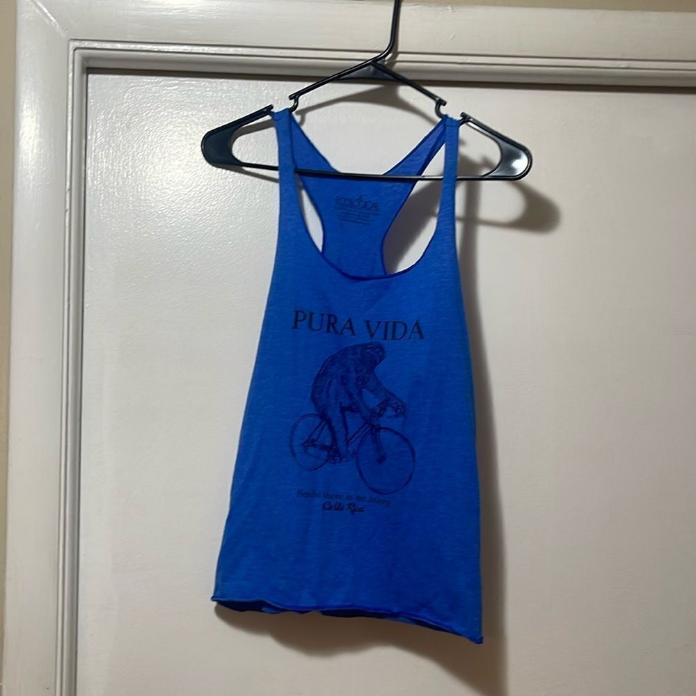 Pura, Vida, Costa Rica tank top size small